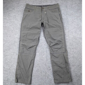 Kuhl Radikl Pants Mens 34x32 Outdoors Utility Hiking Athletic Gray Stretch Flex